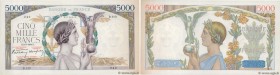 Country : FRANCE 
Face Value : 5000 Francs VICTOIRE Impression à plat 
Date : 02 mars 1939 
Period/Province/Bank : Banque de France, XXe siècle 
Catal...