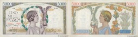 Country : FRANCE 
Face Value : 5000 Francs VICTOIRE Impression à plat 
Date : 12 décembre 1940 
Period/Province/Bank : Banque de France, XXe siècle 
C...