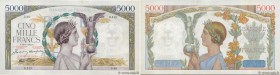 Country : FRANCE 
Face Value : 5000 Francs VICTOIRE Impression à plat 
Date : 10 avril 1941 
Period/Province/Bank : Banque de France, XXe siècle 
Cata...
