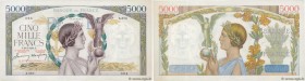 Country : FRANCE 
Face Value : 5000 Francs VICTOIRE Impression à plat 
Date : 29 mai 1941 
Period/Province/Bank : Banque de France, XXe siècle 
Catalo...