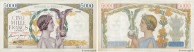 Country : FRANCE 
Face Value : 5000 Francs VICTOIRE Impression à plat 
Date : 23 avril 1942 
Period/Province/Bank : Banque de France, XXe siècle 
Cata...
