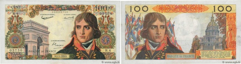 Country : FRANCE 
Face Value : 100 Nouveaux Francs BONAPARTE Numéro radar 
Date ...