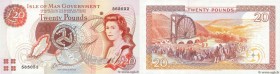 Country : ISLE OF MAN 
Face Value : 20 Pounds 
Date : (1991) 
Period/Province/Bank : Isle of Man Government 
Catalogue reference : P.43b 
Alphabet - s...