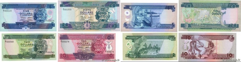 Country : SOLOMON ISLANDS 
Face Value : 2, 5, 10 et 50 Dollars Petit numéro 
Dat...