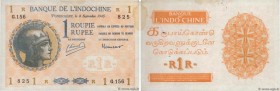 Country : FRENCH INDIA 
Face Value : 1 Rupee - 1 Roupie 
Date : 08 septembre 1945 
Period/Province/Bank : Banque de l'Indochine 
Catalogue reference :...