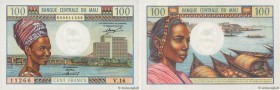 Country : MALI 
Face Value : 100 Francs 
Date : (1972) 
Period/Province/Bank : Banque Centrale du Mali 
Catalogue reference : P.11 
Alphabet - signatu...