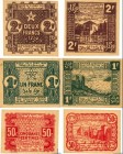 Country : MOROCCO 
Face Value : 50 Centimes, 1 et 2 Francs Lot 
Date : 06 avril 1944 
Period/Province/Bank : Empire Cherifien 
Catalogue reference : P...