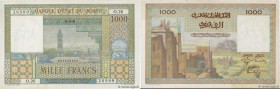 Country : MOROCCO 
Face Value : 1000 Francs 
Date : 15 novembre 1956 
Period/Province/Bank : Banque d'État du Maroc 
Catalogue reference : P.47 
Addit...