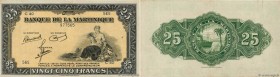 Country : MARTINIQUE 
Face Value : 25 Francs 
Date : (1943/45) 
Period/Province/Bank : Banque de la Martinique 
Catalogue reference : P.17 
Additional...