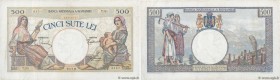 Country : ROMANIA 
Face Value : 500 Lei 
Date : 01 octobre 1925 
Period/Province/Bank : Banca Nationala a Romaniei 
Catalogue reference : P.32a 
Alpha...