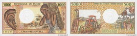 Country : CHAD 
Face Value : 5000 Francs 
Date : (1984) 
Period/Province/Bank : B.E.A.C. 
Catalogue reference : P.11 
Alphabet - signatures - series :...
