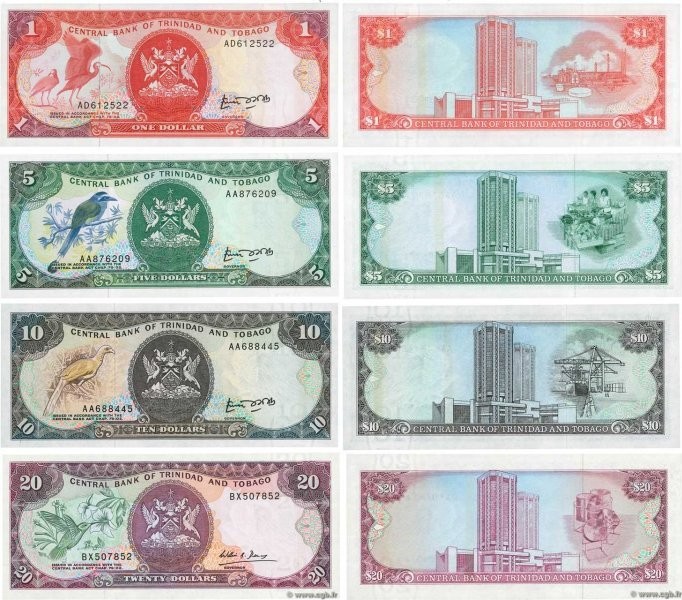 Country : TRINIDAD and TOBAGO 
Face Value : 1 au 20 Dollars Lot 
Date : (1985) 
...