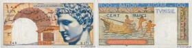 Country : TUNISIA 
Face Value : 100 Francs 
Date : 29 mai 1947 
Period/Province/Bank : Banque de l'Algérie et de la Tunisie 
Catalogue reference : P.2...
