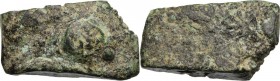 Aes Premonetale. Aes formatum. A fragment of Cast AE currency Bar, Central Italy, 8th-4th century BC. AE. g. 115.97 53 x 29 x 16 mm. A very pleasant e...
