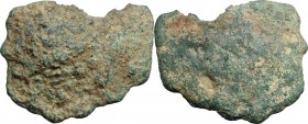 Aes Premonetale. Aes Formatum. AE Cast Circular Cake, Etruria, 8th-4th century BC. Cf. Haeb. Pl. 2, 1-2. AE. g. 285.6.&nbsp;mm. 93.00 RRR. Extremely r...