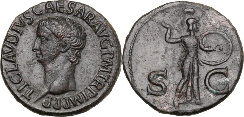 Claudius (41-54). AE As, 50-54 AD. D/ TI CLAVDIVS CAESAR AVG P M TR P IMP P P. B...