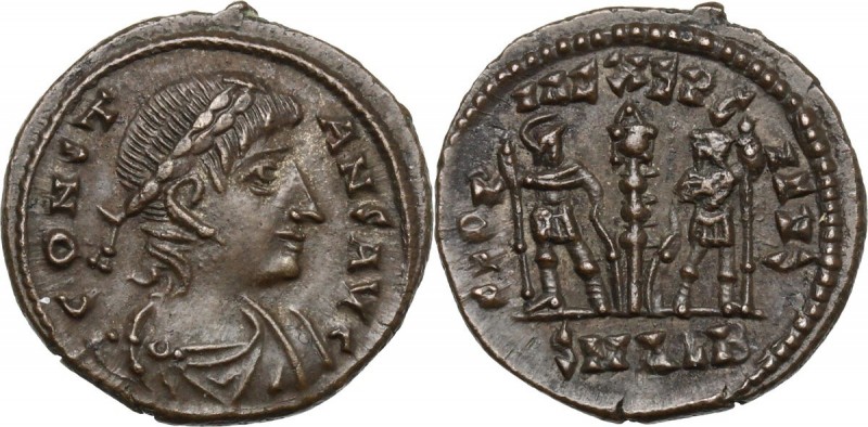 Constantine II (337-340). AE 16 mm., after April 340 AD. Alexandria mint. D/ CON...