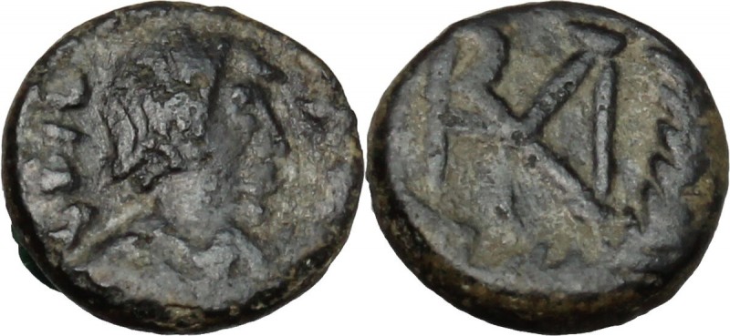 Vandals in North Africa and Sardinia. Gelimer (530-534). AE 2 1/2 Nummi, Carthag...