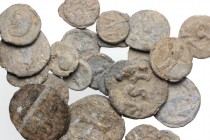 Leads from Ancient World. Roman Empire. Multiple lot of twenty five (25) PB tesserae. Lead. About VF:VF.