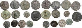 Roman Republic and Empire. Multiple lot of twelve (12) unclassified AE coins, including an As of Trajan and a Sestertius of Commodus. AE. About VF:Goo...