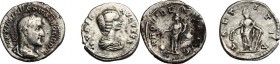 Roman Empire. Multiple lot of two (2) unclassified AR Denarii of Julia Domna and Maximinus II. AR. VF.
