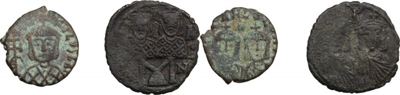 Byzantine Empire. Multiple lot of two (2) AE Folles of Leo IV (775-780) Sear 158...