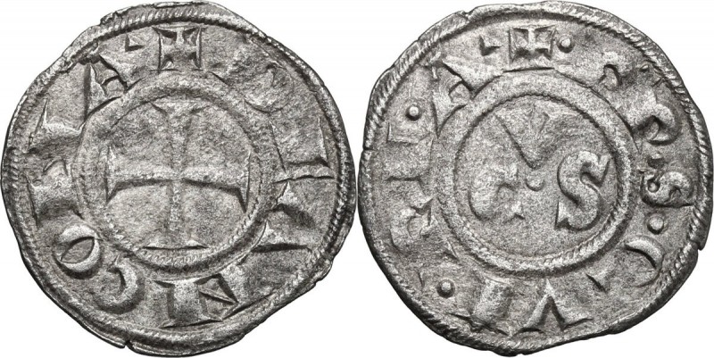 Ancona. Repubblica Autonoma (Sec. XIII-XV). Denaro, emissioni del XIII secolo. C...