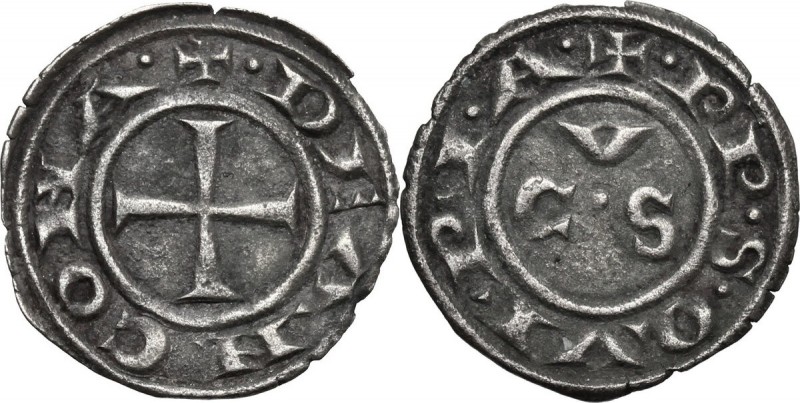 Ancona. Repubblica Autonoma (Sec. XIII-XV). Denaro, emissioni del XIII secolo. C...