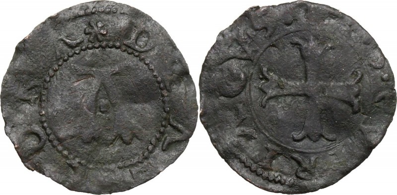 Ancona. Repubblica Autonoma (Sec. XIII-XV). Quattrino, emissioni del XV sec. CNI...