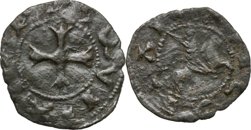 Ancona. Repubblica Autonoma (Sec. XIII-XV). Quattrino (modulo ridotto), emission...
