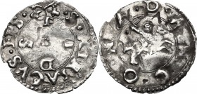 Ancona. Anonime attribuite a Clemente VII (sec. XVI). Bolognino marchigiano. CNI 88. M. 29 var I. Dubbini-Mancinelli p. 129 (2° tipo). Berm. 756. AG. ...