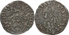 Ancona. Paolo III (1534-1549), Alessandro Farnese. Quattrino. CNI 14. M. 84. Dubbini-Mancinelli p. 132. Berm. 925. MI. g. 0.74 mm. 18.00 BB+.
