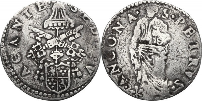 Ancona. Sede Vacante (1555), Camerlengo Cardinal Guido Ascanio Sforza. Giulio. C...