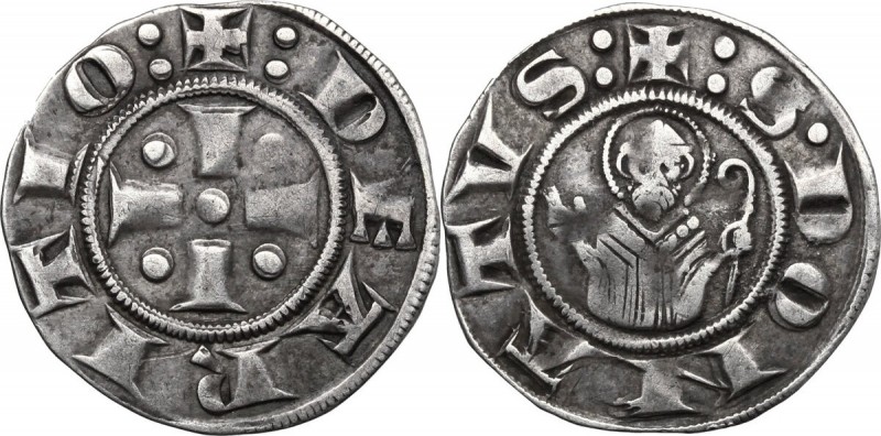 Arezzo. Repubblica (Sec. XIII). Grosso da 12 denari. CNI 13 var. MIR 8. AG. g. 1...