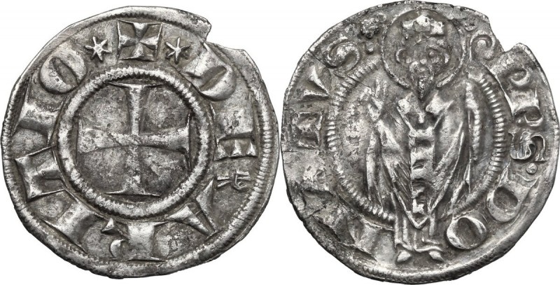 Arezzo. Guglielmo degli Ubertini (1267-1289). Grosso agontano. CNI 1/5 (Guido Ta...