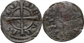 Arezzo. Guido Tarlati di Pietramala (1313-1326). Picciolo. CNI 61/65 (Repubblica). MIR 17. MI. g. 0.49 mm. 16.00 R. BB/MB.
