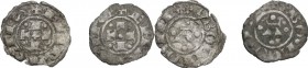Bologna. Repubblica, a nome di Enrico VI Imperatore (1191-1337). Lotto di due bolognini piccoli. CNI 7. MIR 2. AG. MB:qBB.