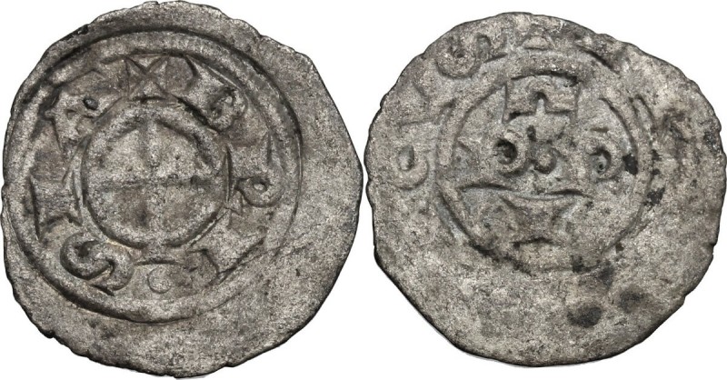 Brescia. Comune a nome di Federico I (1186-1250). Denaro piatto. Cfr. CNI 1/8 e ...
