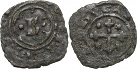 Brindisi. Carlo I d'Angiò (1266-1282). Denaro con K in ornato, 1277. Sp. 52. MIR 356. MI. g. 0.58 mm. 15.50 R. BB+.