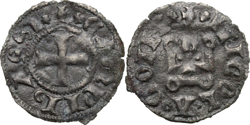 Campobasso. Nicola II di Monforte Conte (1461-1463). Denaro tornese. CNI 6/32. M...