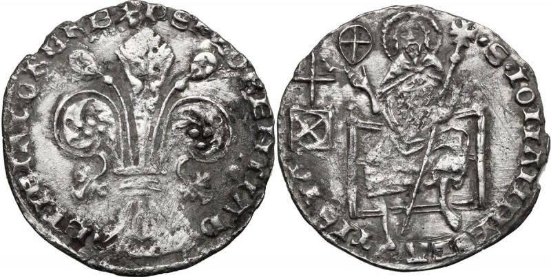 Firenze. Repubblica (1189-1532). Grosso da 5 soldi e 6 denari 1408 II sem., Jaco...