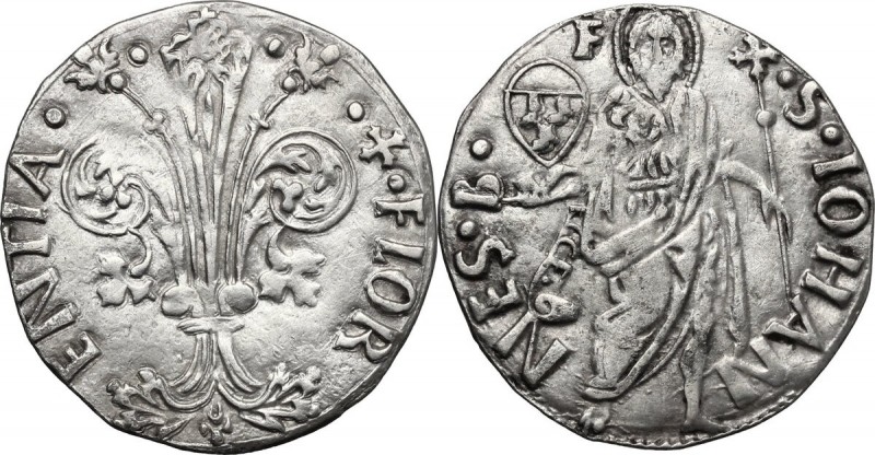 Firenze. Repubblica (1189-1532). Grosso guelfo da 6 soldi e 8 denari 1477 I sem....