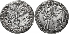 Firenze. Repubblica (1189-1532). Barile 1513 I sem., Angelo di Lorenzo di Angelo Carducci maestro di zecca. CNI 437. Bern. II, 3711/3. MIR 72/15. AG. ...