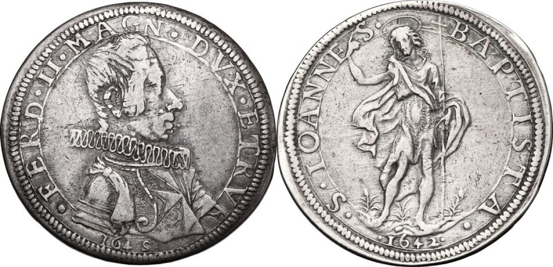 Firenze. Ferdinando II de' Medici (1621-1670). Piastra con doppia datazione 1645...