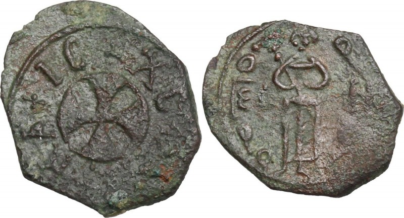 Messina. Ruggero II (1105-1154). Follaro, 1131-1138. Travaini 191. Sp. 78. D'And...