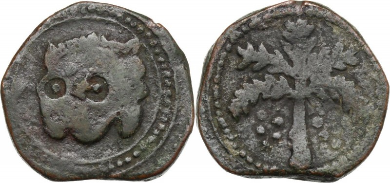 Messina. Guglielmo II Re di Sicilia (1166-1189). Follaro con testa di leone. Sp....