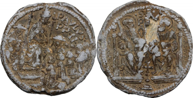 Roma. Paolo II (1464-1471), Pietro Barbo. Bolla. Ser. 172/175. PB. g. 42.79 mm. ...