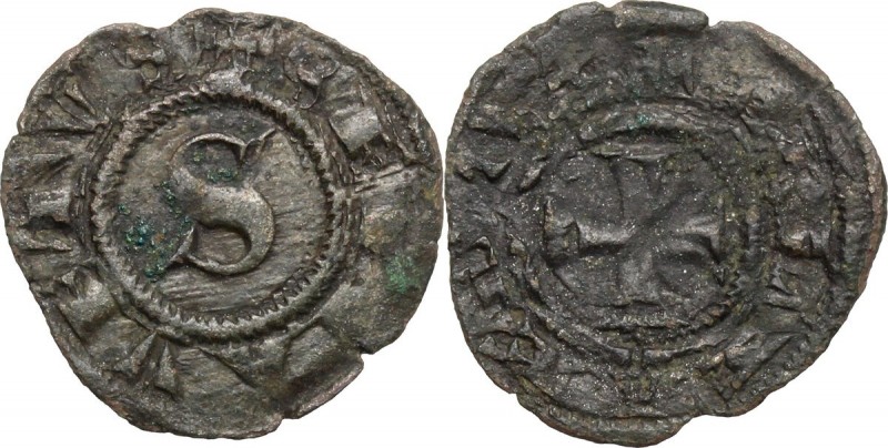 Siena. Repubblica (1180-1390). Denaro piccolo, 1318-1325. CNI 64. MIR 496. MI. g...