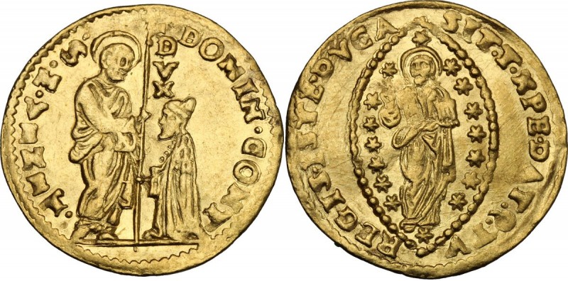 Venezia. Domenico Contarini (1659-1675). Zecchino. CNI tav. XV, 3. Paol. 1. Frie...