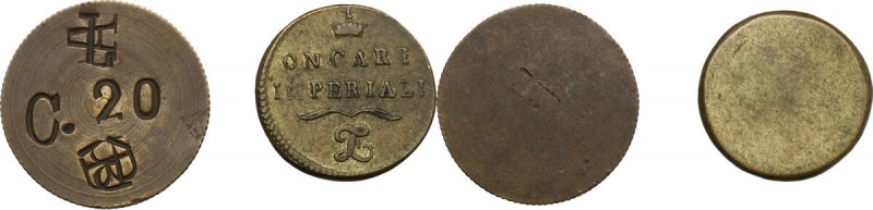 Milano. Dominazione austriaca (1711-1859). Peso monetale unifacie "Ongari imperi...